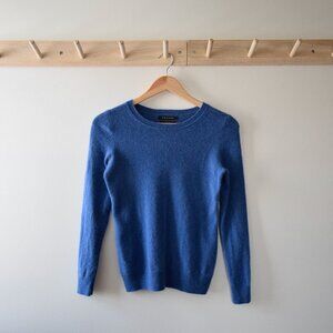 100% cashmere royal blue sweater